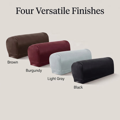 Stretch-Fit Sofa Armrest Covers, 2-Piece Set