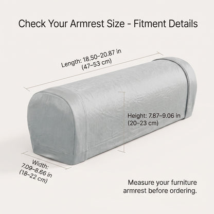 Stretch-Fit Sofa Armrest Covers, 2-Piece Set