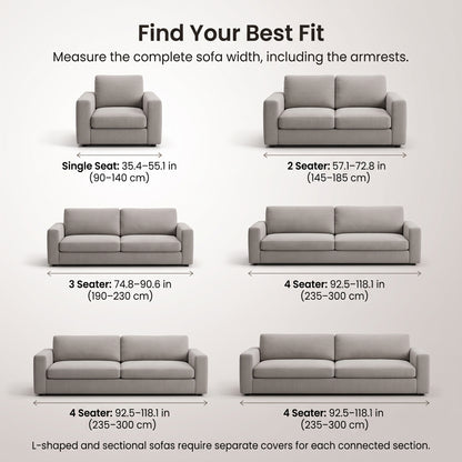 Stretch Jacquard Leaf Pattern Sofa Slipcover