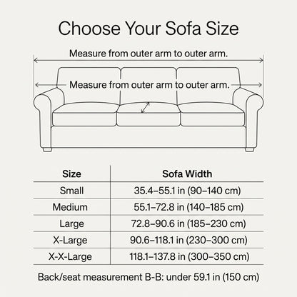 Stretch Textured Sofa Slipcover with Ruffled Skirt