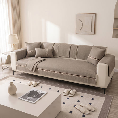 Textured Anti-Slip Modular Sofa Cover for Seats & Backrests