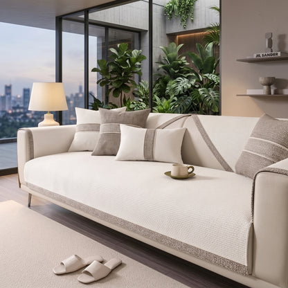 Textured Anti-Slip Modular Sofa Cover for Seats & Backrests