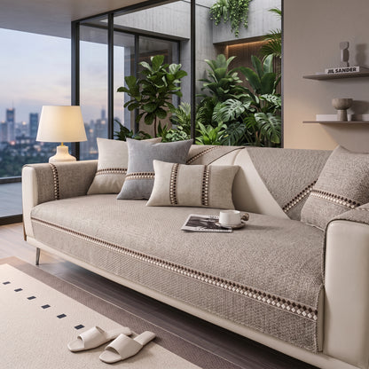 Textured Anti-Slip Modular Sofa Cover for Seats & Backrests