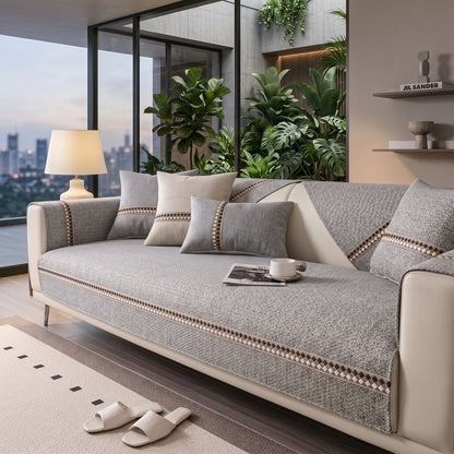 Textured Anti-Slip Modular Sofa Cover for Seats & Backrests