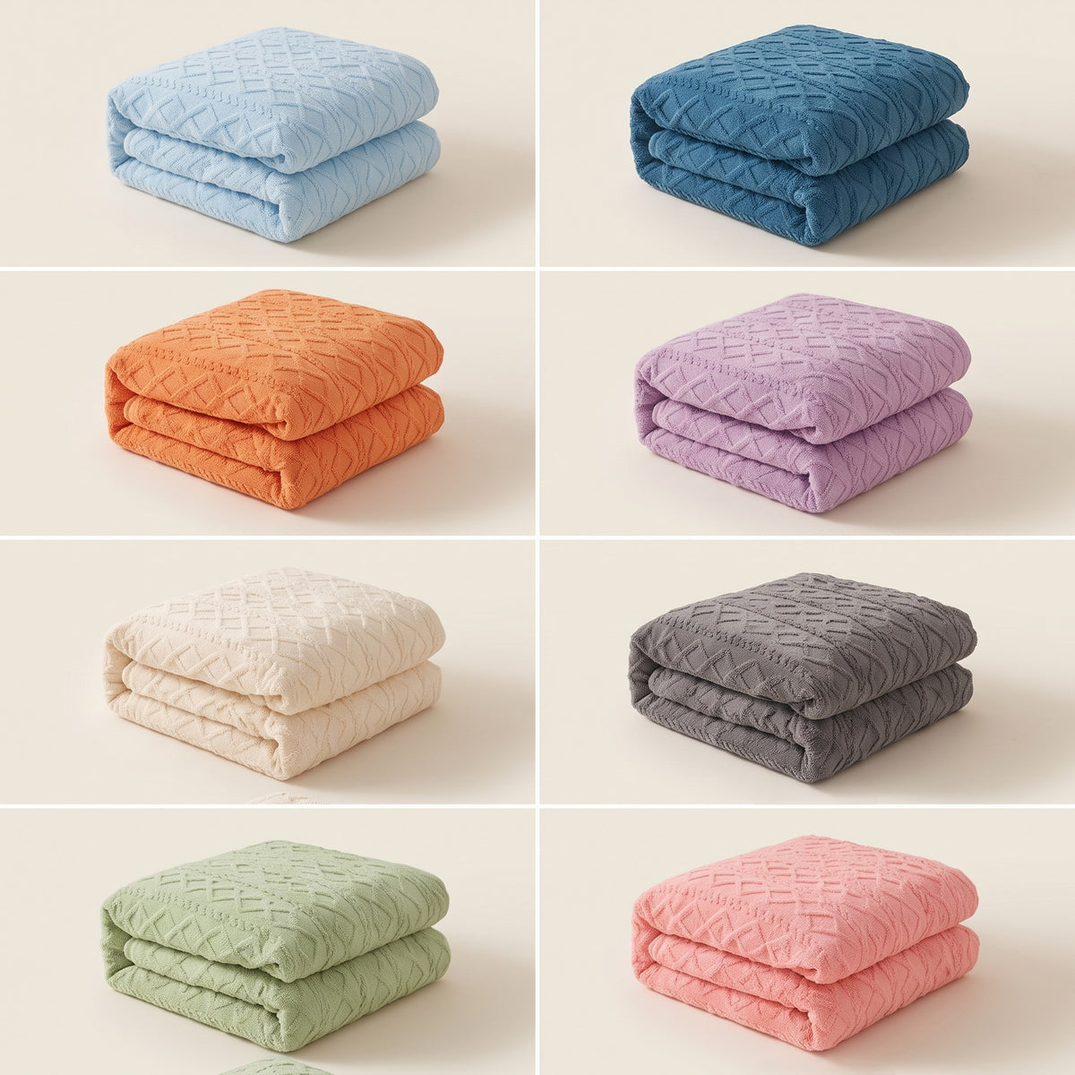 Textured Double-Sided Plush Velvet Zippered Duvet Cover