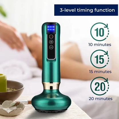 Heated Electric Cupping Massager with Adjustable Suction