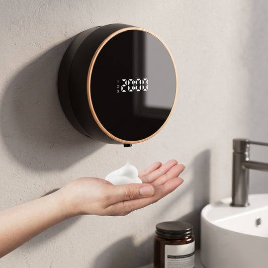 Touchless Wall-Mounted Foaming Soap Dispenser with Digital Display