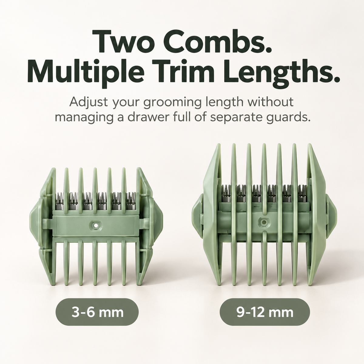 Men's Waterproof Body Trimmer with Ceramic-Stainless Blade System