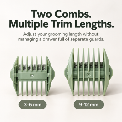 Men's Waterproof Body Trimmer with Ceramic-Stainless Blade System