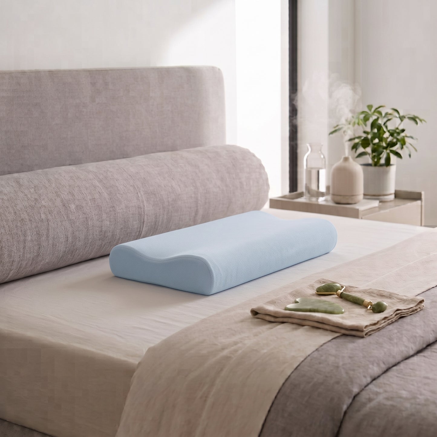 Ultra-Thin Contoured Memory Foam Neck Pillow