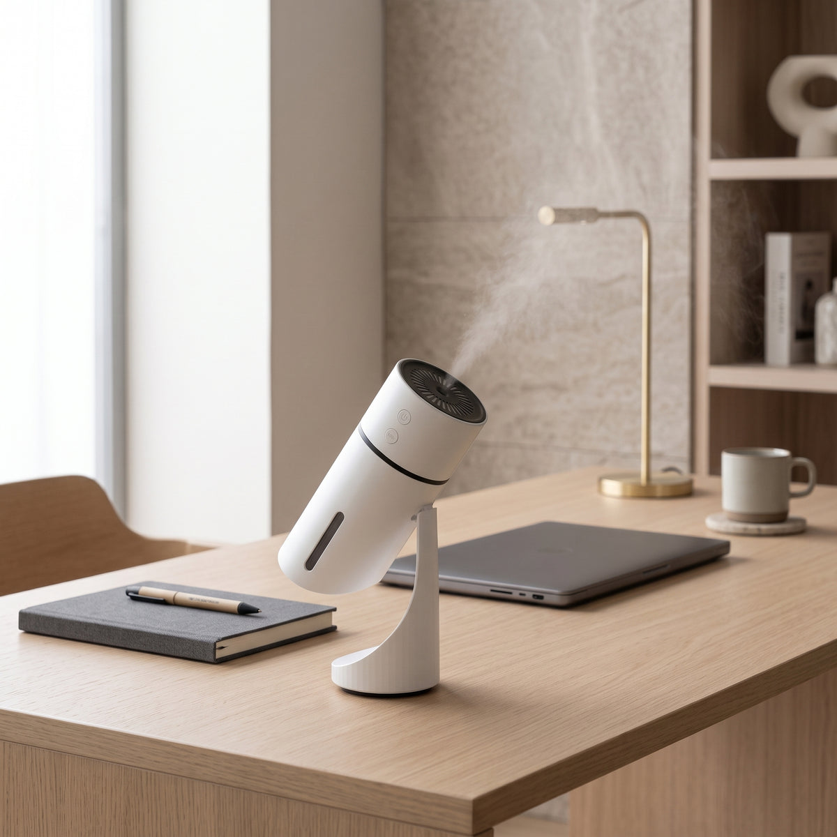 Ultrasonic Personal Humidifier with Adjustable Mist Angle & Ambient Light