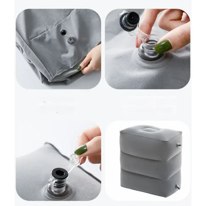 Inflatable Travel Footrest Pillow