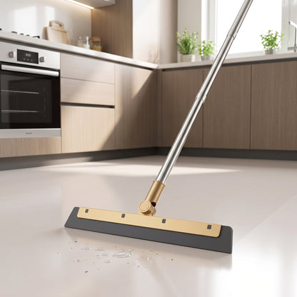Upright Broom & Dustpan Cleaning Set with Optional Floor Wiper
