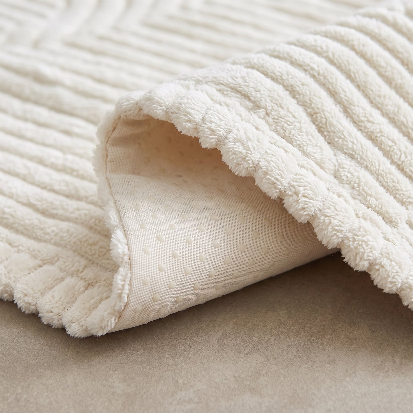 Velvet Striped Non-Slip Sofa Cushion Cover