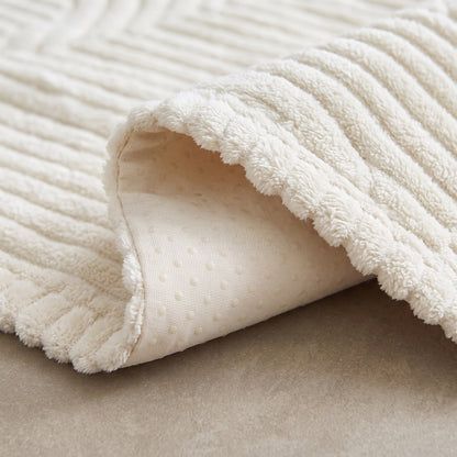 Velvet Striped Non-Slip Sofa Cushion Cover