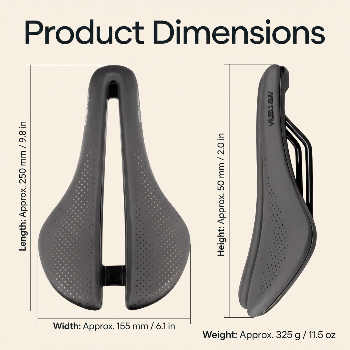 Ventilated Hollow-Core Bicycle Saddle with Cushioned Support