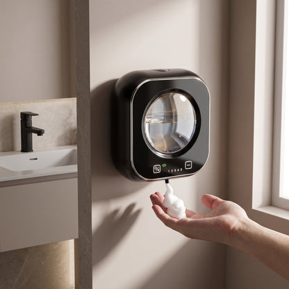 Wall-Mounted Automatic Soap Dispenser with 5-Level Touch-Free Dispensing