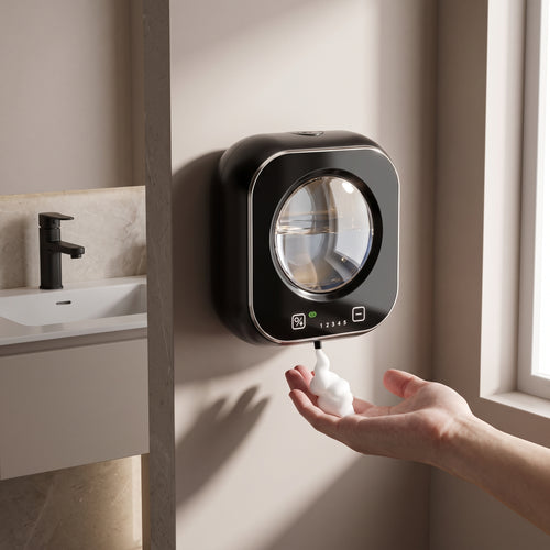Wall-Mounted Automatic Soap Dispenser with 5-Level Touch-Free Dispensing