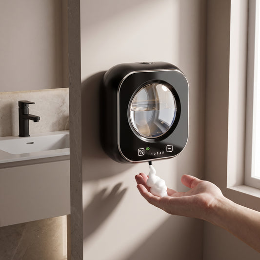 Wall-Mounted Automatic Soap Dispenser with 5-Level Touch-Free Dispensing