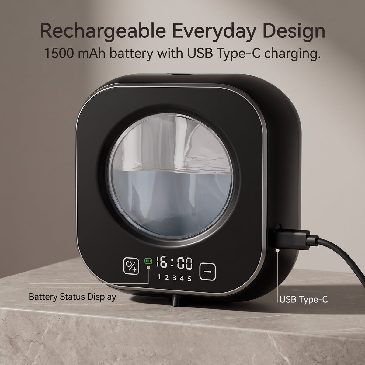 Wall-Mounted Automatic Soap Dispenser with 5-Level Touch-Free Dispensing
