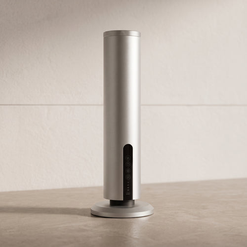 Waterless Essential Oil Diffuser Tower with App Control & Ambient Light