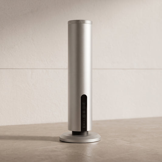 Waterless Essential Oil Diffuser Tower with App Control & Ambient Light