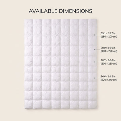 White Goose Down Pinch-Pleated Winter Comforter