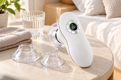 Electric Vacuum Cupping Massager with EMS, Heat & Dual Cups