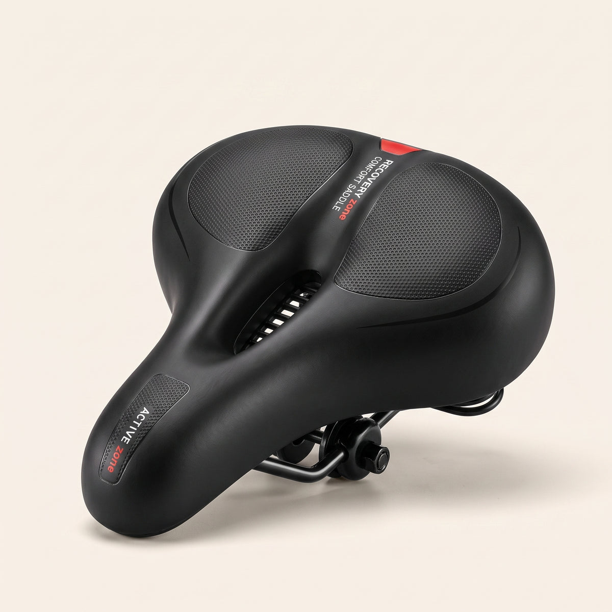 Wide Memory Foam Bike Saddle with Ventilated Comfort Design