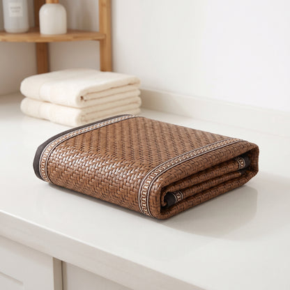 Woven Bamboo Fiber Non-Slip Sofa Cushion Cover Mat
