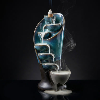 Waterfall Incense Burner for Relaxing Home Ambience