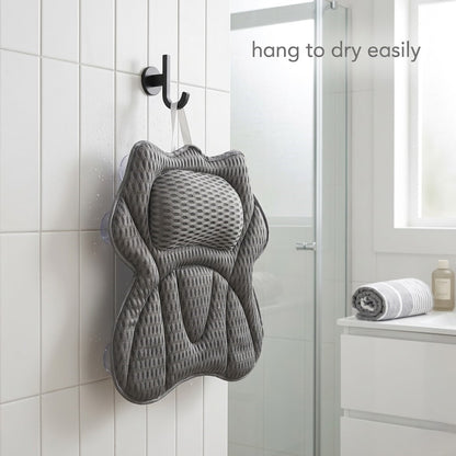 Full Back & Neck Bath Support Pillow with Suction Grip