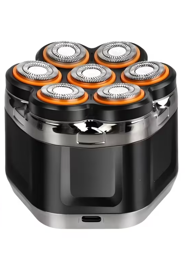 7D Floating Head Electric Shaver for Fast Bald Grooming
