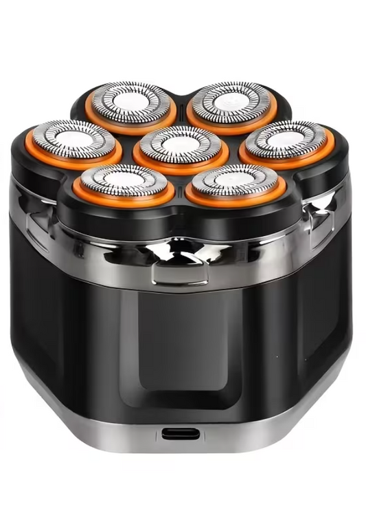 7D Floating Head Electric Shaver for Fast Bald Grooming