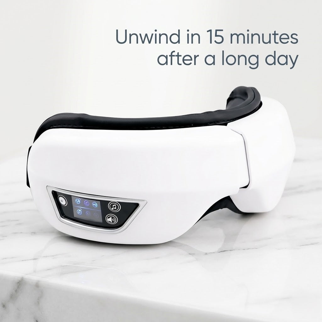 Portable Vibration Eye Massager with Heat
