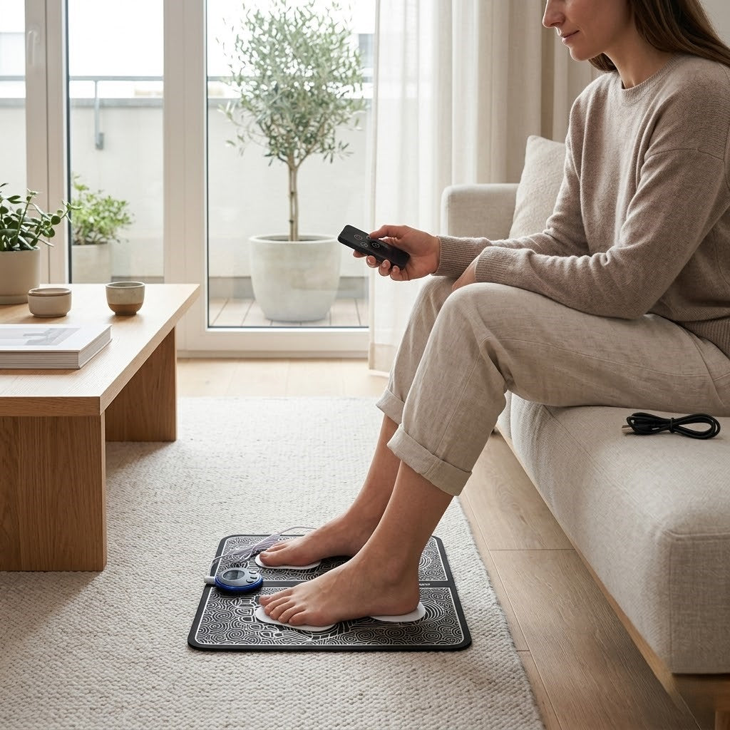 Relaxation Foot Massager Mat with Adjustable Modes