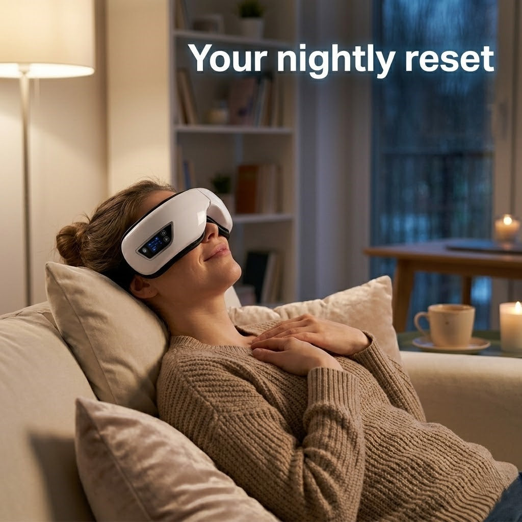 Portable Vibration Eye Massager with Heat