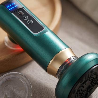 Heated Electric Cupping Massager with Adjustable Suction