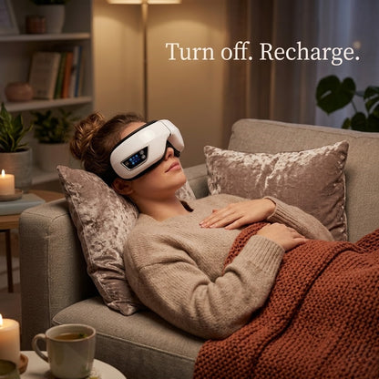 Portable Vibration Eye Massager with Heat