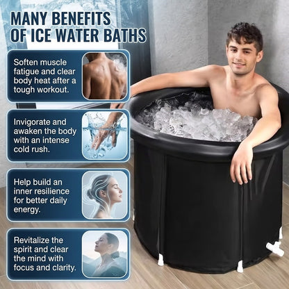 Portable Ice Bath Tub for Cold Water Routine & Home Recovery