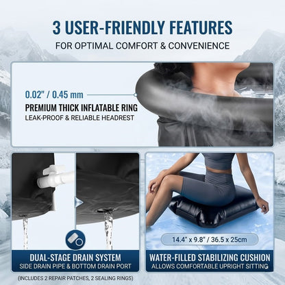 Portable Ice Bath Tub for Cold Water Routine & Home Recovery