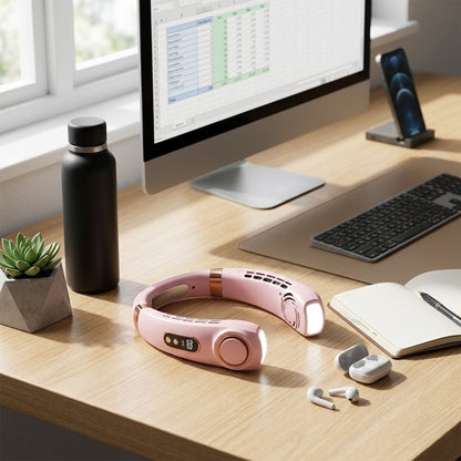 Portable Neck Fan with Hands Free Cooling